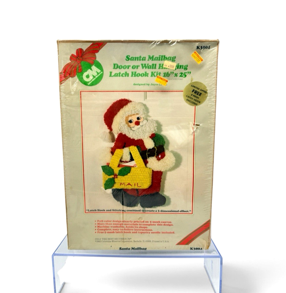 Columbia Minerva K3904 Santa Mailbag Door Or Wall Hook And Look Kit 16"x25" NIB